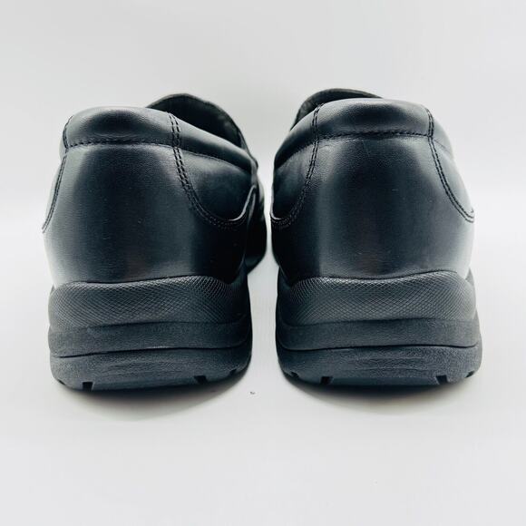 Dansko Shoes Mens EU 48 US 14.5 Black Leather Loafers Comfort Slip On Moc NEW - Picture 6 of 12